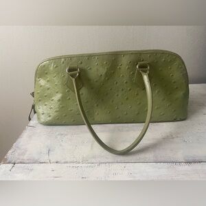 Vintage Green Faux Leather Handbag